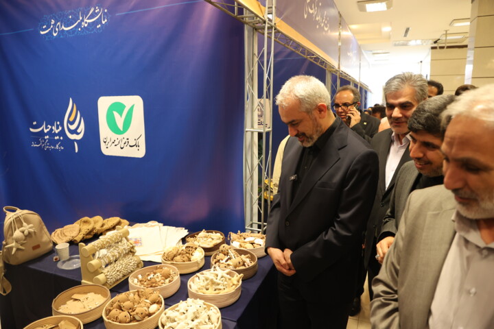 بازدید وزیر اقتصاد از نمایشگاه"بلندای همت"