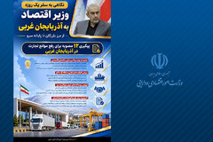 اینفوگرافیک/ نگاهی به سفریک روزه وزیر اقتصاد به آذربایجان غربی  از مرز بازرگان تا پایانه سرو