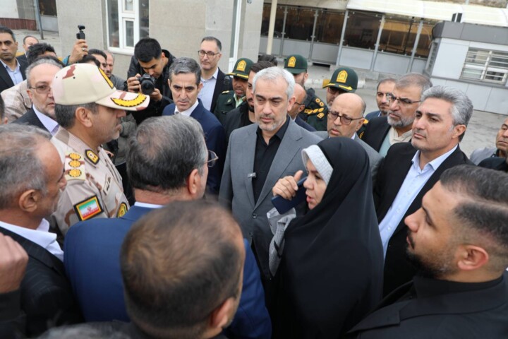 ورود وزیر اقتصاد به ماکو و بازدید ازبازارچه مرزی ساری سو