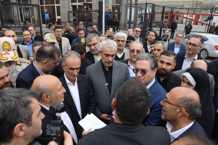 ورود وزیر اقتصاد به ماکو و بازدید ازبازارچه مرزی ساری سو