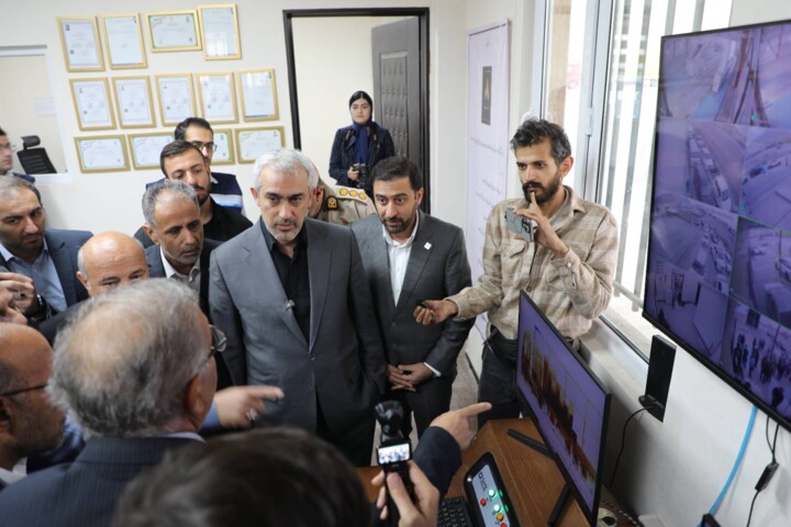 ورود وزیر اقتصاد به ماکو و بازدید ازبازارچه مرزی ساری سو