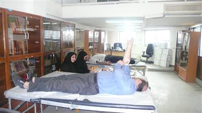 اهداخون كاركنان سازمان اموراقتصادی ودارایی مازندران