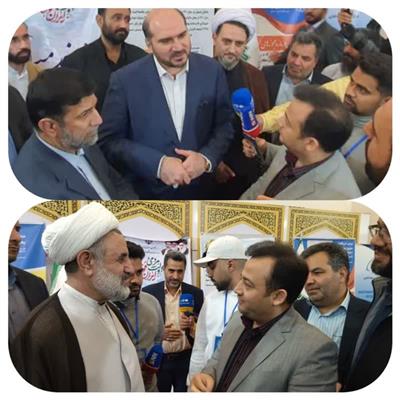 بازدید معاون اجرایی رئیس جمهور و نایب رئیس مجلس شورای اسلامی از غرفه وزارت اقتصاد در نمایشگاه روایت پیشرفت در قم