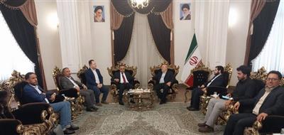 استقبال رسمی مدیركل امور اقتصادی ودارایی خراسان رضوی از حازم مجید ناجی، مشاور سرمایه گذاری نخست وزیر عراق