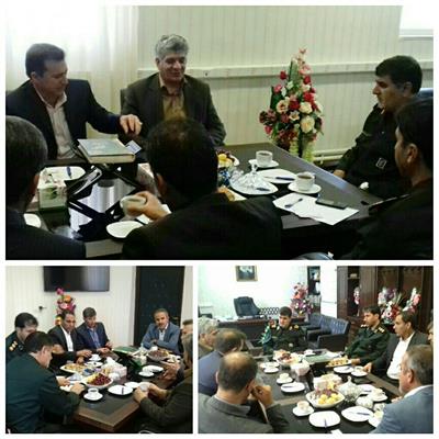 دیدار مدیر كل اقتصاد و دارایی استان با فرمانده سپاه امیرالمومنین (ع)استان ایلام