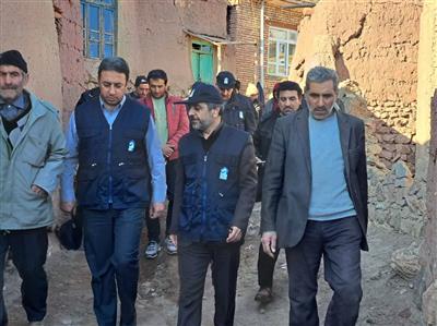 دیدار مدیر كل بیمه گری صندوق حوادث طبیعی ساختمان با استاندار آذربایجان‌غربی و بازدید از مناطق زلزله زده خوی