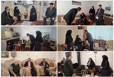 دیدار مسئولین اداره‌كل امور اقتصادی و دارایی آذربایجان‌غربی با خانواده‌های معظم شهدا