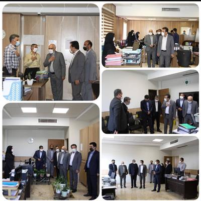 دیدار نوروزی مدیركل امور اقتصادی ودارایی استان در معیت مدیركل امور مالیاتی استان با كاركنان اداره كل امور مالیاتی استان قزوین