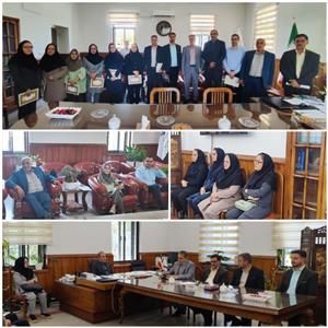 دیدار نماینده وزیر و مدیركل امور اقتصادی و دارایی فارس با همكاران خانواده شهدا
