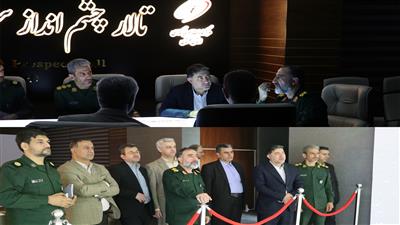 فرمانده سپاه نینوا با همراهی مدیركل امور اقتصادی و دارایی گلستان از “تالار چشم‌انداز سرمایه‌گذاری” بازدید كردند