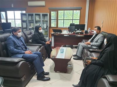 دیدار مدیركل امور اقتصادی ودارایی استان قزوین با مدیركل انتقال خون استان