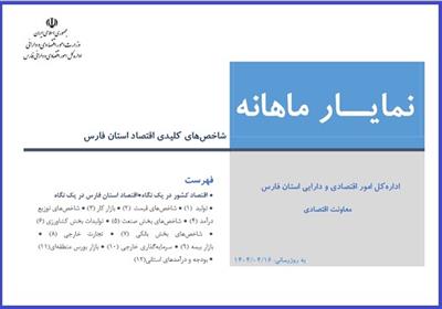 نمایار شاخص های كلیدی اقتصادی استان فارس منتهی به تیر ماه 1404