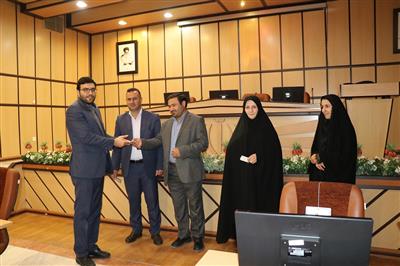 تقدیر از برگزیدگان مسابقه به مناسبت هفته پدافند غیر عامل