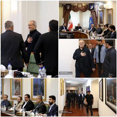 حضور سرزده رئیس‌جمهور پزشكیان در وزارت نفت