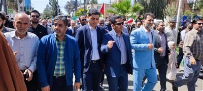 حضور همكاران اداره كل امور اقتصادی و دارایی استان سیستان و بلوچستان در راهپیمایی روز جهانی قدس