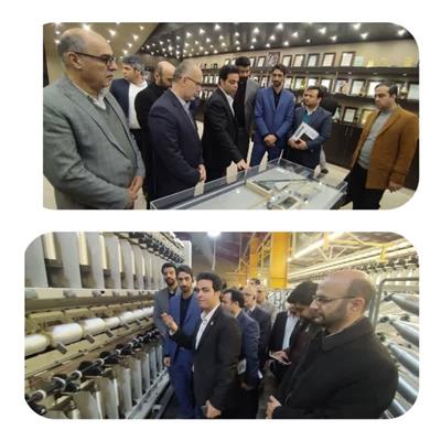 بازدید معاون وزیر اقتصاد از كارخانه عطرین نخ قم