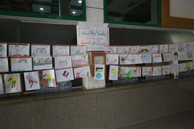 نمایشگاه نقاشی فرزندان كاركنان امور اقتصادی و دارایی در حمایت از كودكان غزه