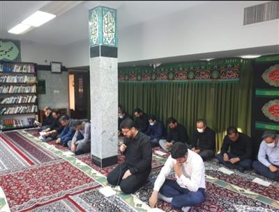 مراسم سوگواری شهادت سیدالشهدا حضرت اباعبدالله الحسین (ع) دراداره كل اموراقتصادی ودارایی استان قزوین برگزارشد