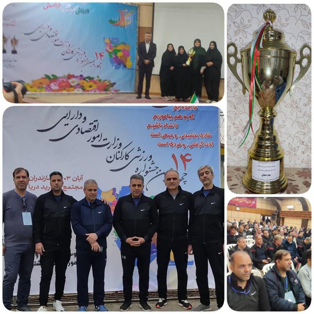 كسب كاپ اخلاق در چهاردهمین جشنواره فرهنگی ورزشی كاركنان وزارت امور اقتصادی و دارایی